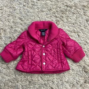 Polo Ralph Lauren.Lightly used pink quilted baby girl jacket